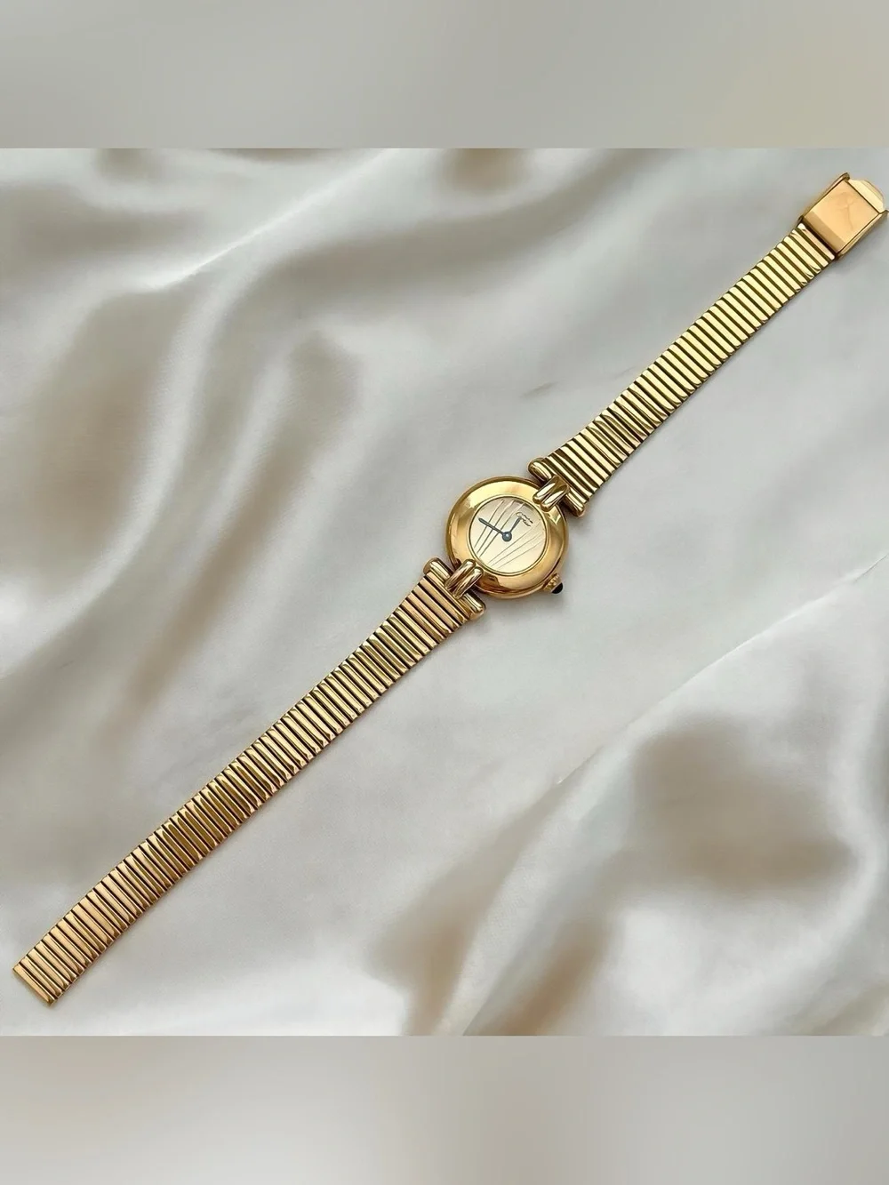 AUTHENTIC RARE VINTAGE CARTIER GOLD WATCH - WITH BOX